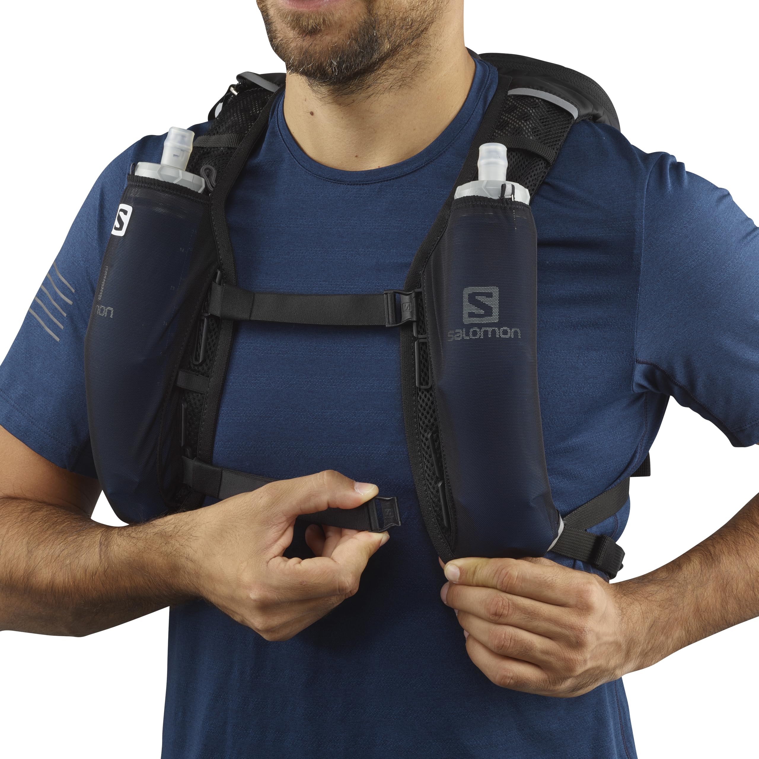 Salomon Agile 6 Gilet Unisex per Idratazione Trail Running Escursionismo MTB, Comfort dinamico, Accesso rapido, Versatilità