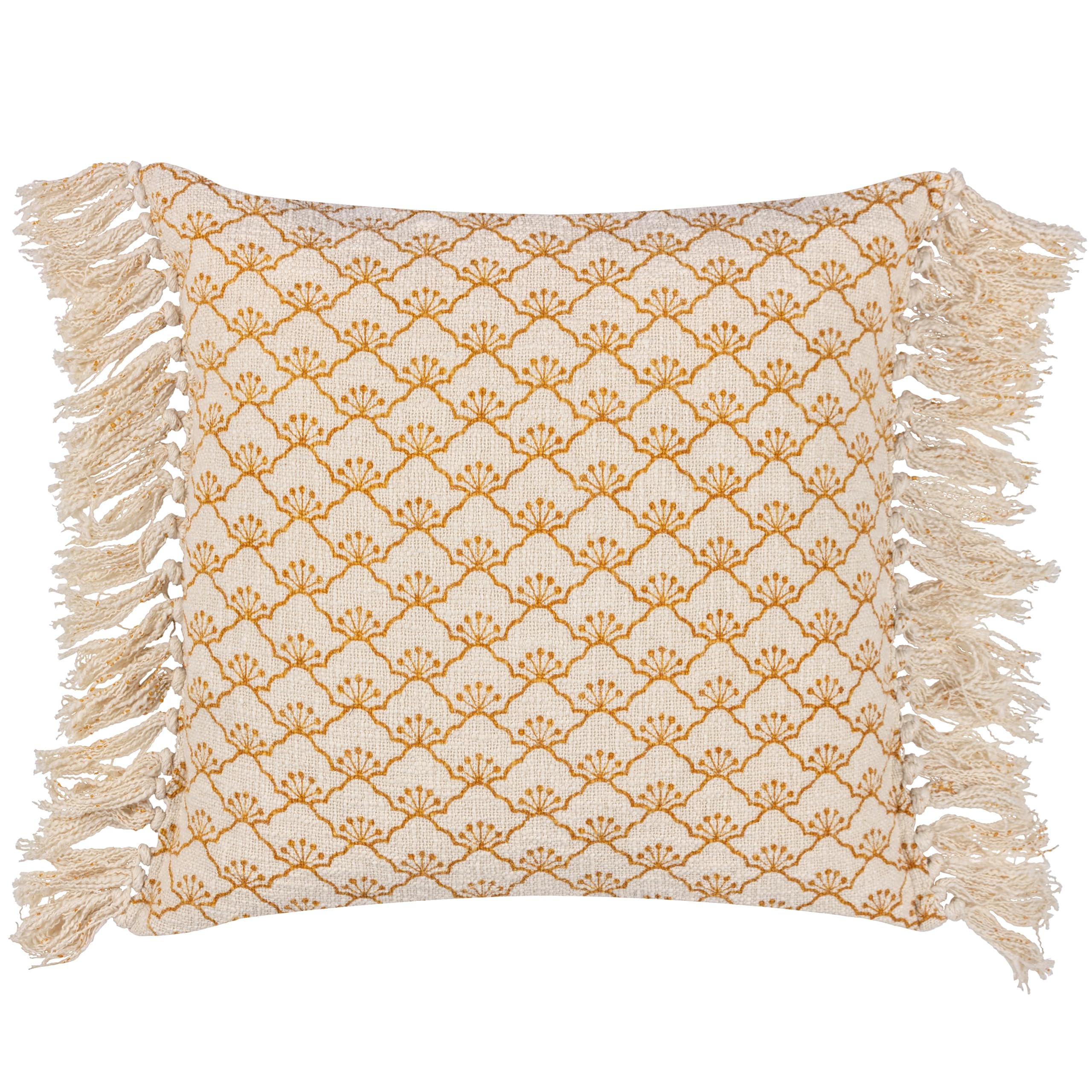 Yard Living Yard Saku Honey Blossom Fringed Cushion