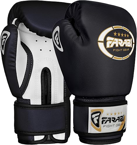 Miniatura 7 de Farabi Sports Guantes de boxeo para niños de 4, 6, 8 onzas, guantes de boxeo para niños, guantes de boxeo juveniles, guantes de boxeo para niños y
