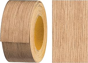 haggiy 40mm x 5m Melamine Edge Banding, Self Adhesive Edge Banding, Furniture Edge Banding, Secure Hold Without Ironing, Edges, Veneer for Shelves/Wood Panels (Oak)