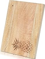 Vista 1 de Crocon Tabla de cortar de madera grande para cocina de 12.5 x 9 pulgadas, tablero de madera con forma rectangular grabada de pino y manzana