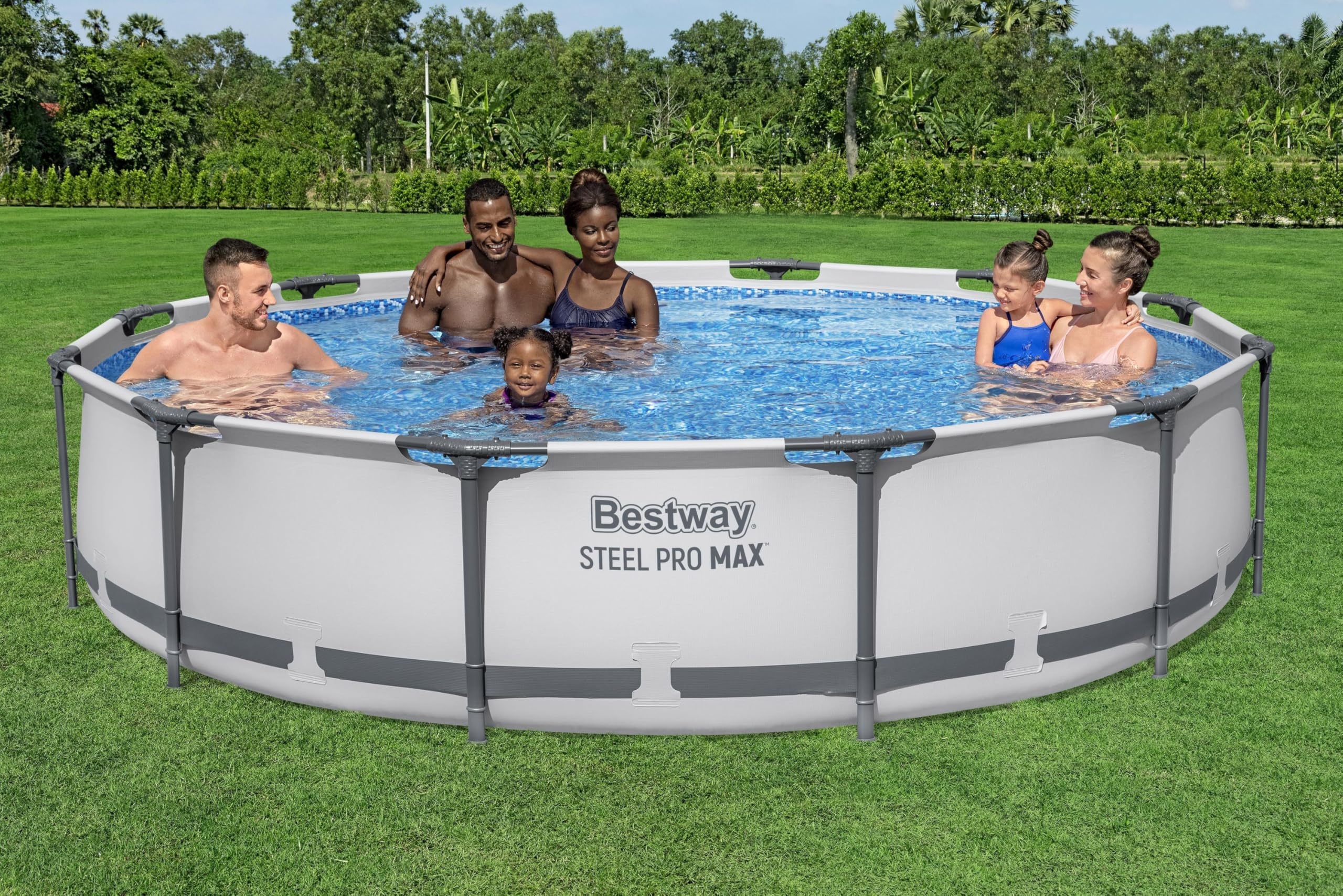 Bestway Steel Pro Max™ Frame Pool-Set, rund, mit Filterpumpe 366 x 76 cm