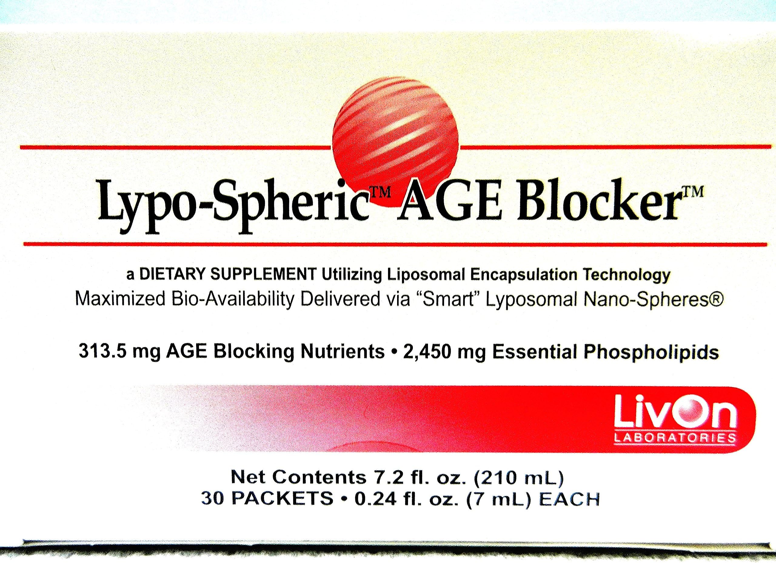 Lypo-Spheric™ AGE Blocker™ 7.2 Fl oz (210mL) 30 Packets - 0.24 fl oz (7ml) EACH