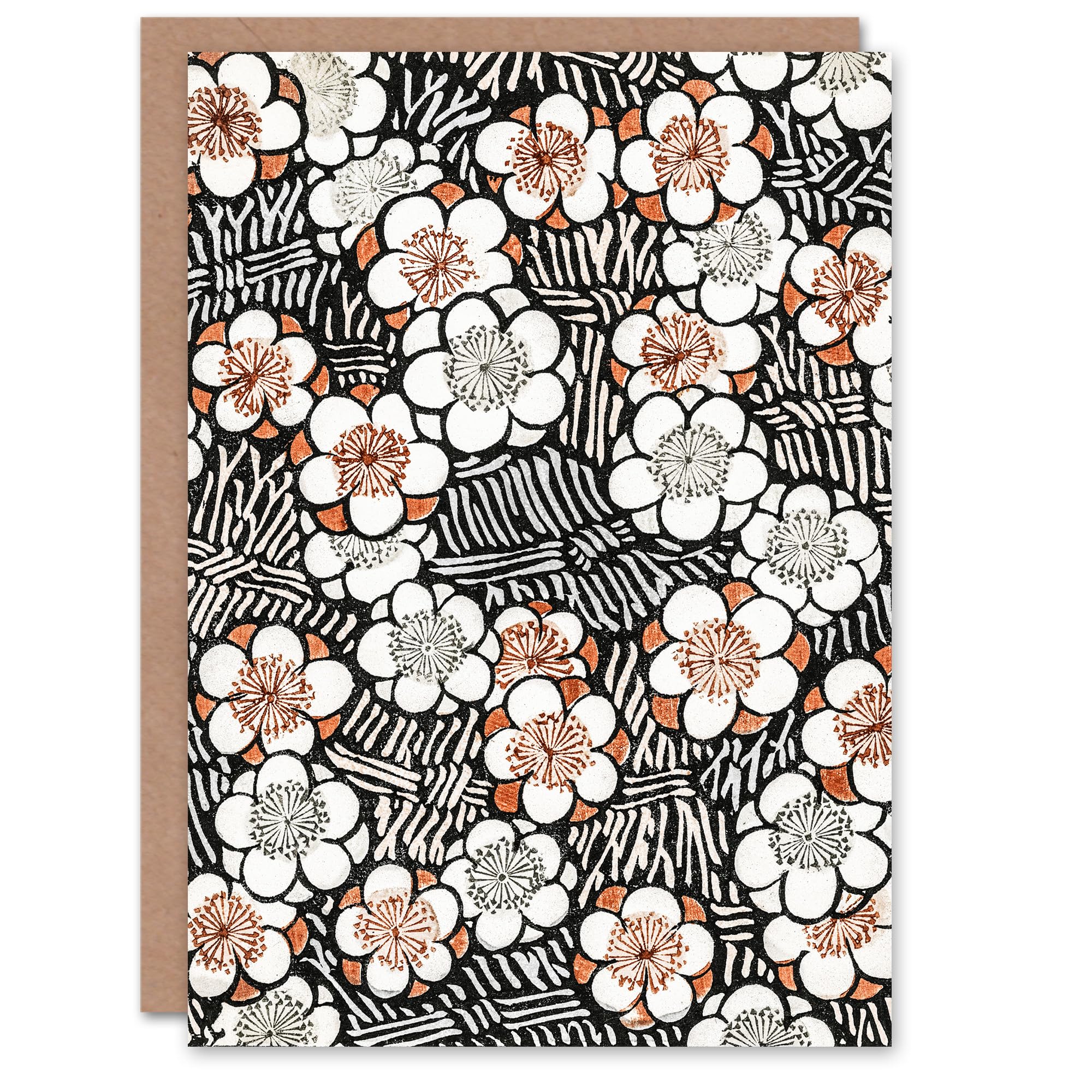 Artery8 Shin Bijutsukai Japanese Art Card Flowerbed Floral Pattern