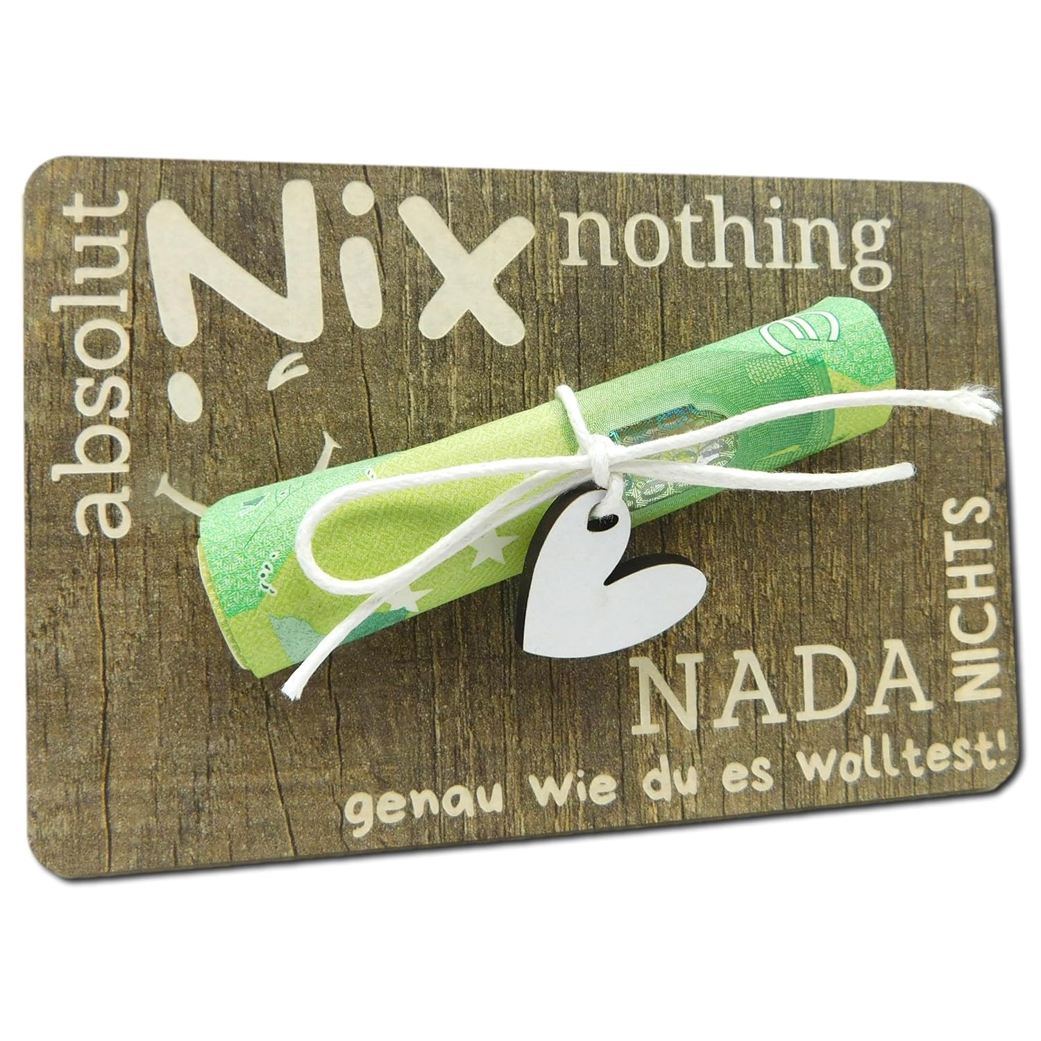 NIX Geschenk - Lustige Holzkiste Für Alle Die Nichts Wollen