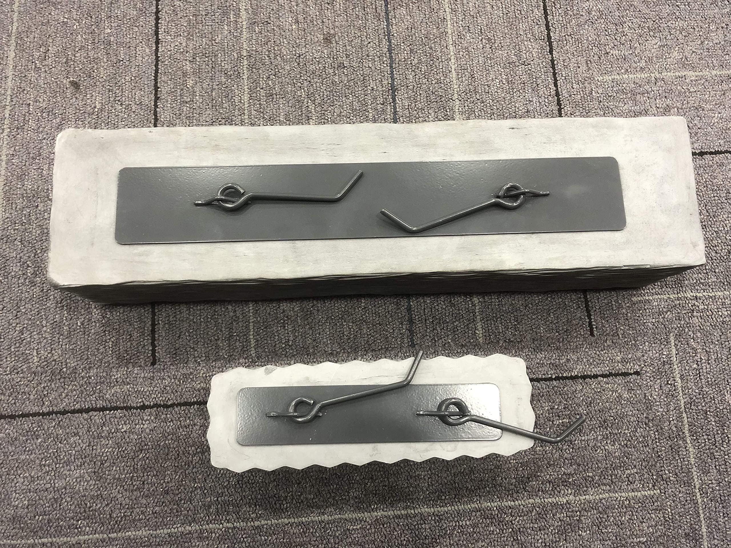 Small Rectangular faceted Cement Fire Pit - Indoor & Outdoor - Fireplace Bowl Rectangle