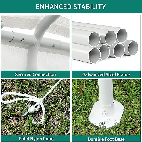 Miniatura 7 de YITAHOME Gazebo resistente de 13 x 26 pies, para exteriores, fiesta, boda, tienda de campaña con ventanas laterales extraíbles (13 x 26 pulgadas,