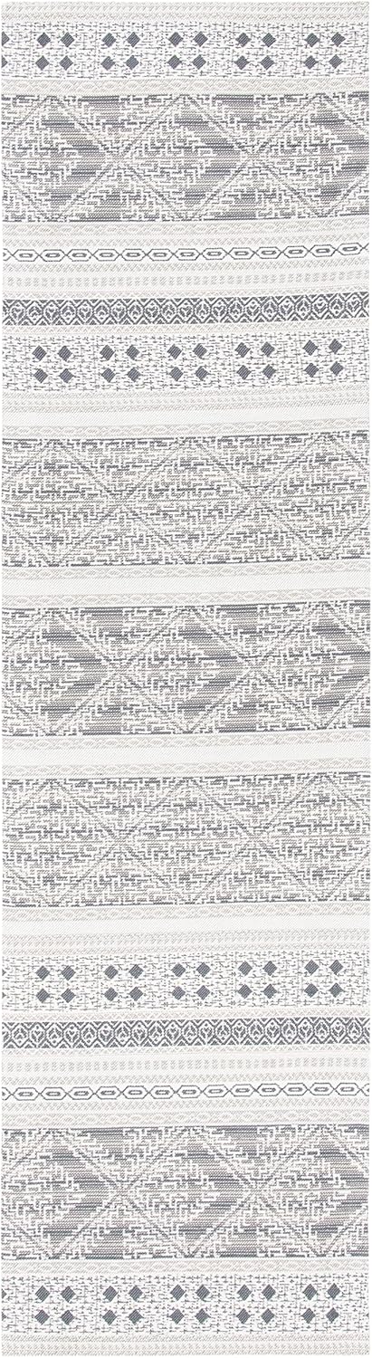 SAFAVIEH Classic Vintage Collection Runner Rug - 2'3" x 8', Grey, Handmade Moroccan Boho, Ideal for High Traffic Areas in Living Room, Bedroom (CLV717F)