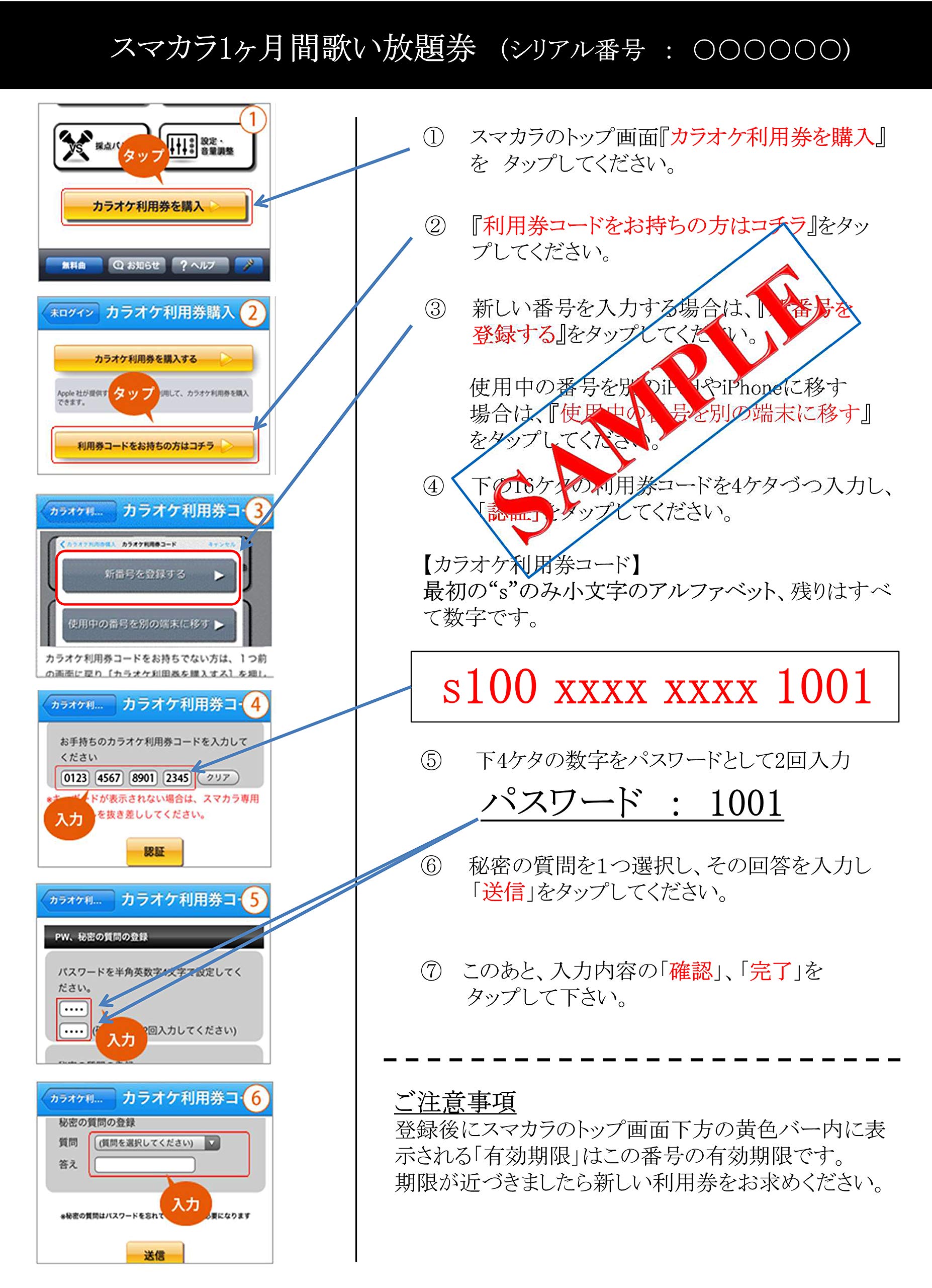 Amazon.co.jp: スマカラ利用券【1ヵ月歌い放題券】 : 楽器・音響機器