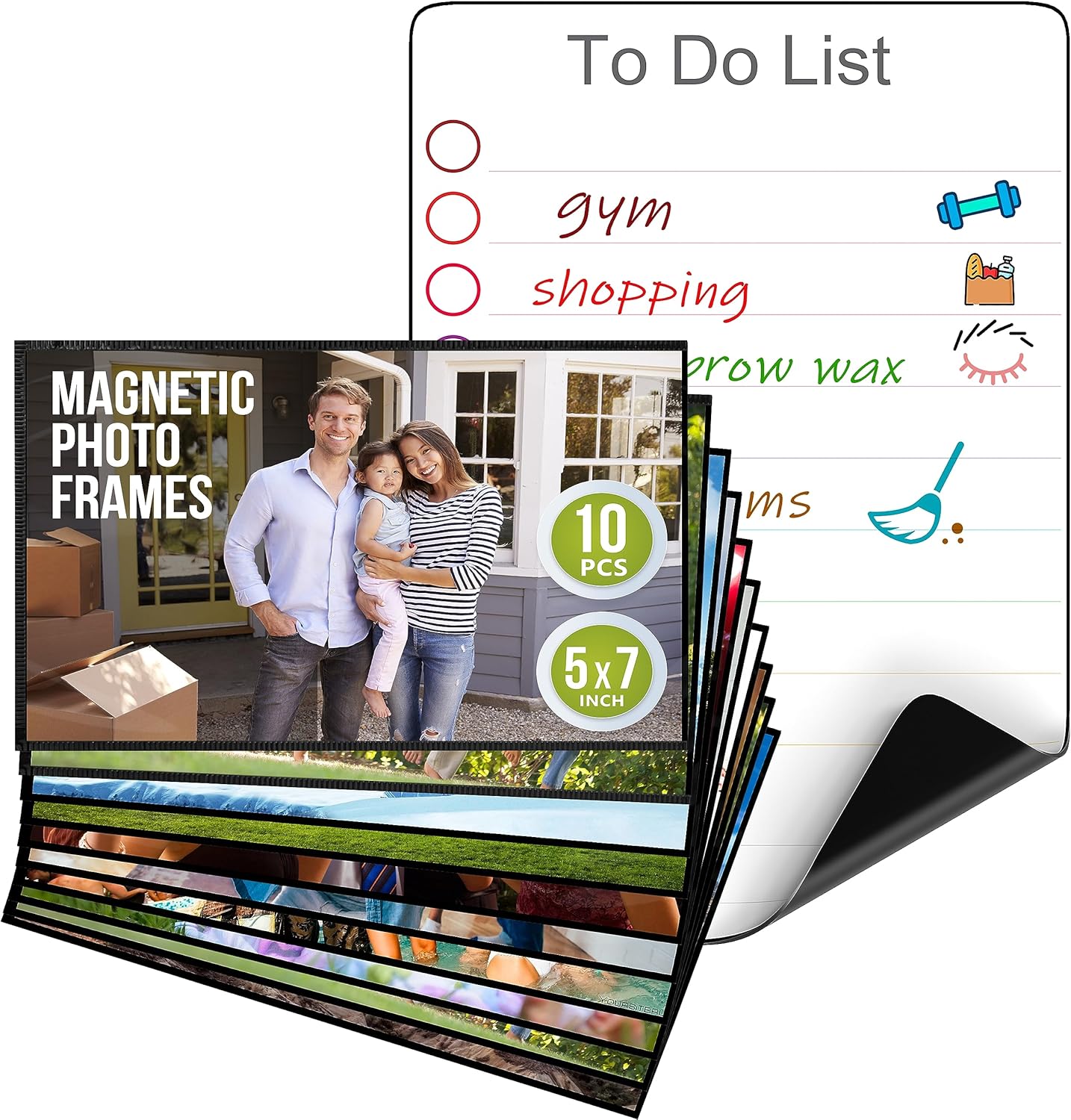 Picture Frames for Refrigerator 5x7 (10 pack