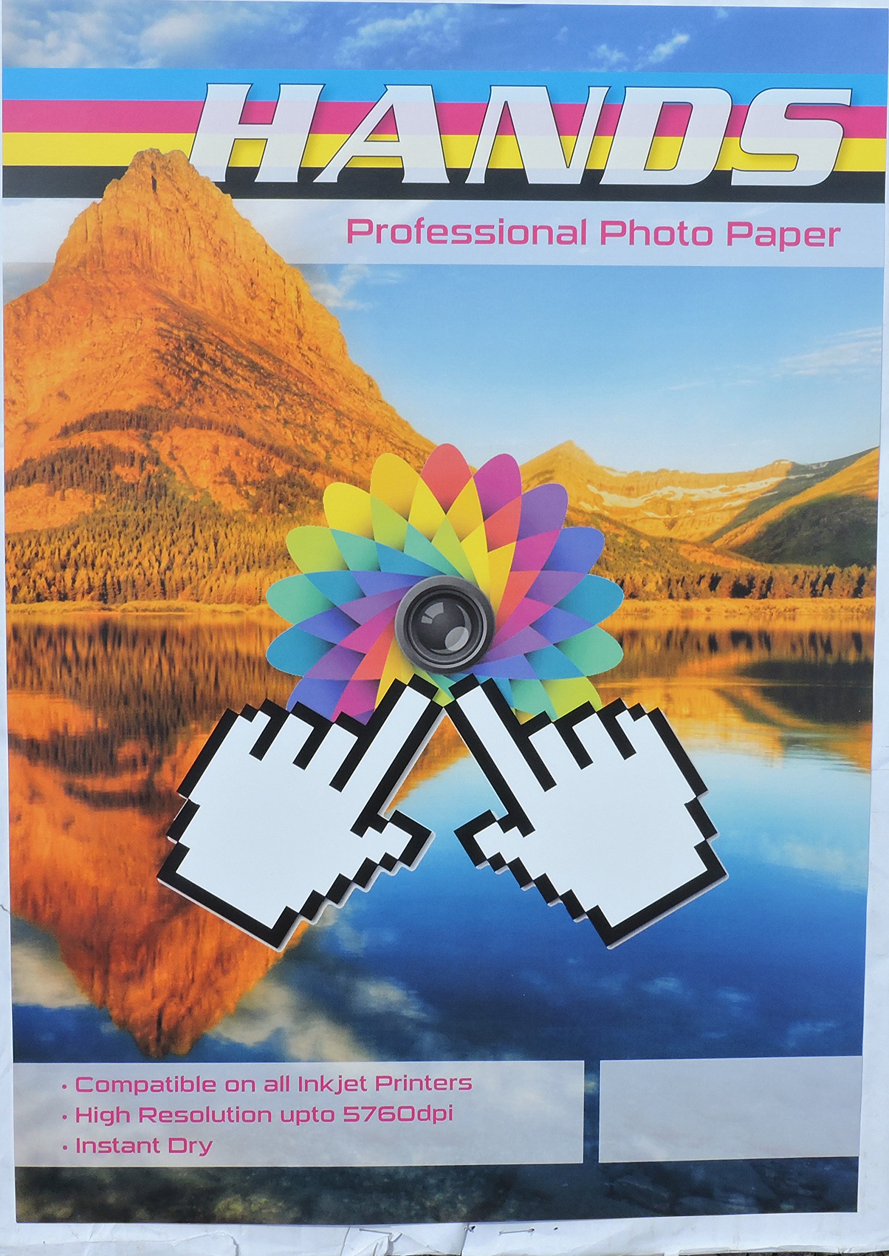 Hand-Fotopapier, A4, 180 g/m², professionell, einseitig, glänzend, 400 Blatt