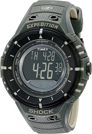 Timex Mens T49612 Expedition Trail Series Black and Green Watch