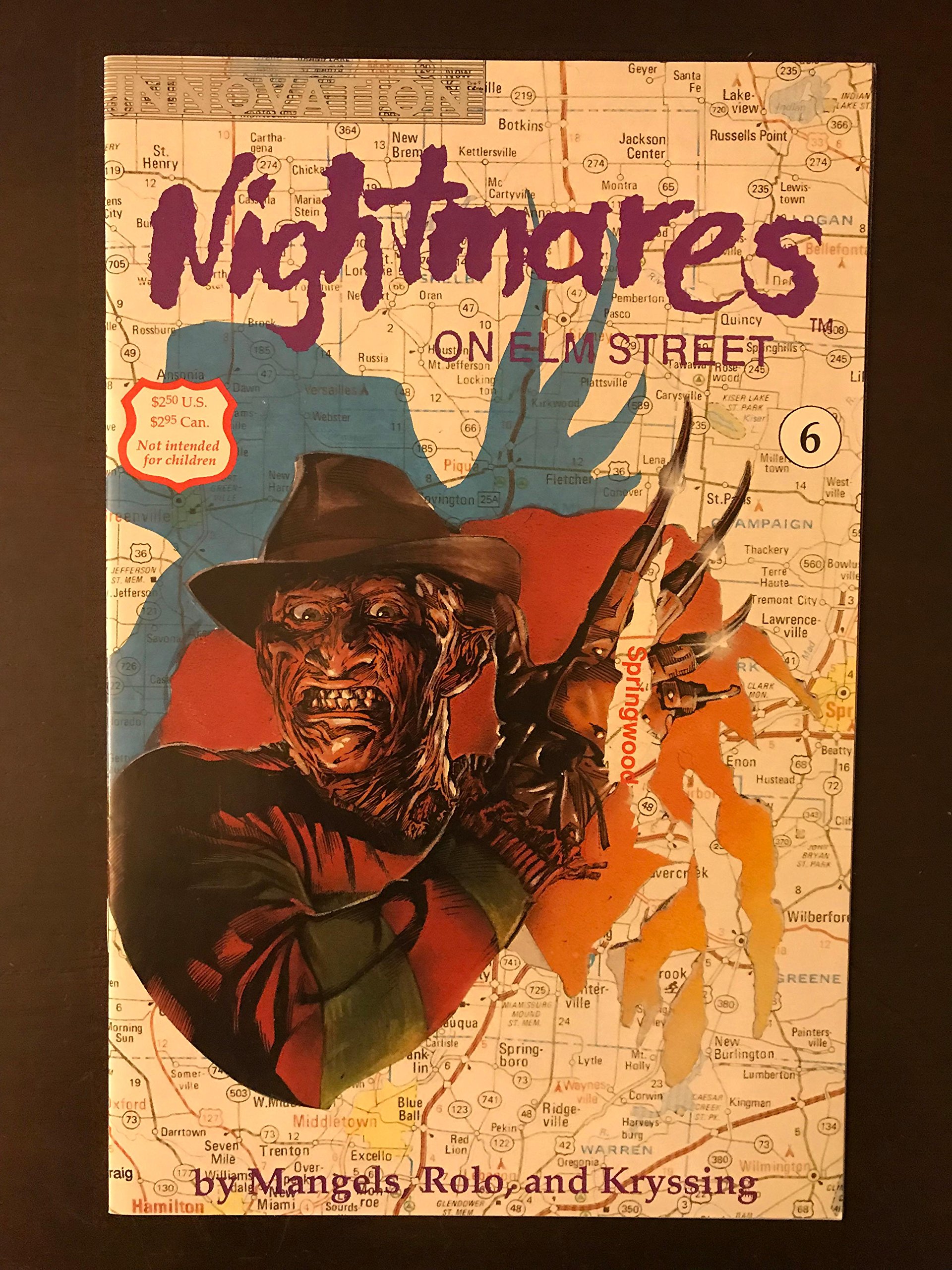 Nightmares On Elm Street #6 1992 First Printing Innovation