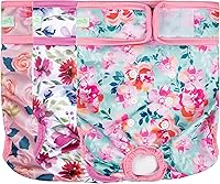 Vista 34 de wegreeco Pañales lavables para perras, pañales reutilizables altamente absorbentes para perritas en celo para el ciclo de calor, paquete de 3