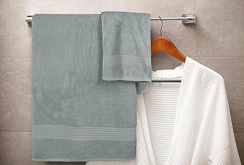 Miniatura 6 de Utopia Towels Juego de toallas prémium de 8 piezas, 2 baños, 2 manos y 4 toallas pequeñas, 100% algodón hilado en anillo, toallas altamente