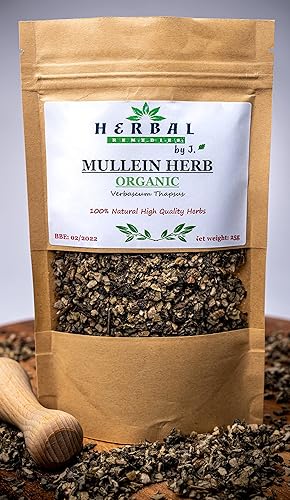 Mullein Leaf Tea Dried Leaves 50g - Detox Lungs/Verbascum - Herbal Remedies by J. - Dziewanna lisc