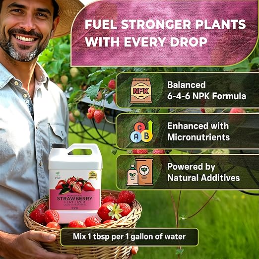 Leaves and Soul Fertilizante Líquido Profesional para Fresas 32 oz miniatura 3