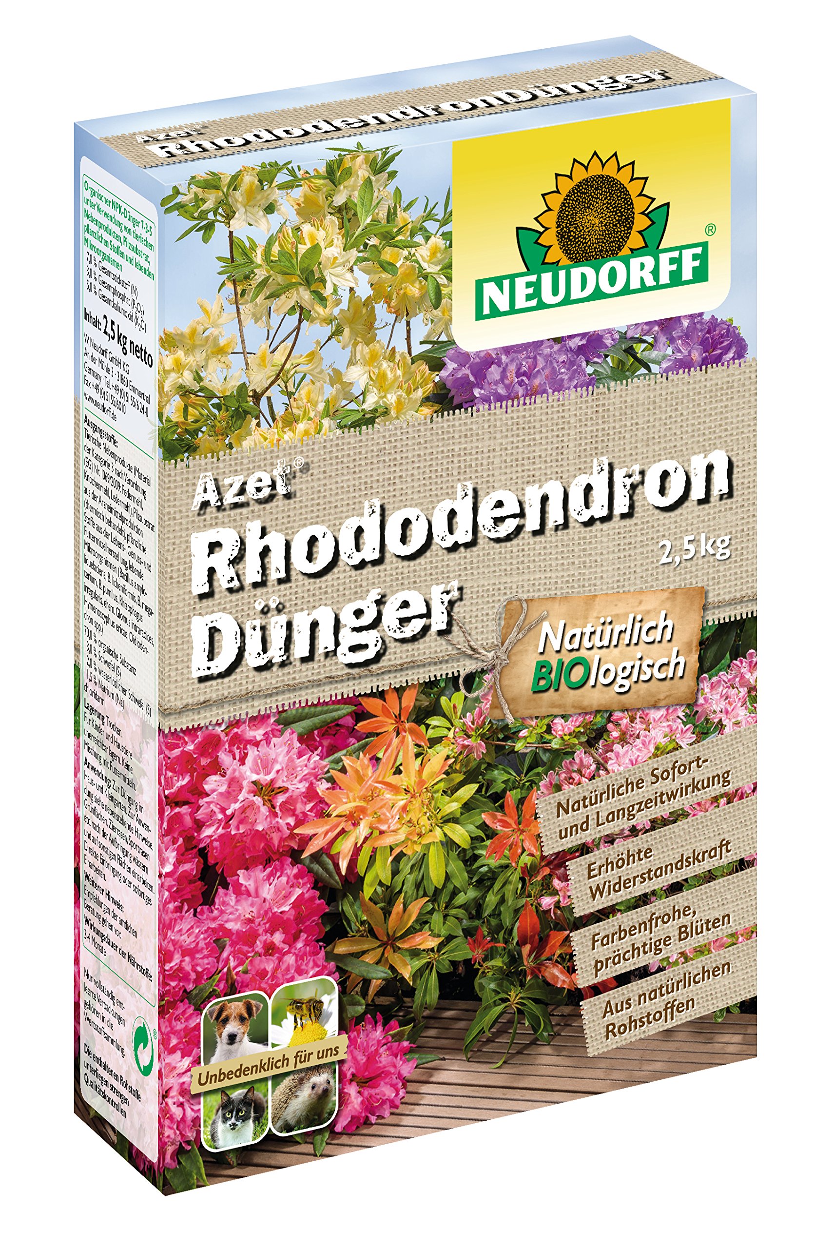 Neudorff azet Engrais pour Rhododendron, 2,​5kg