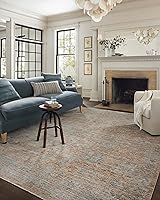Vista 30 de Loloi Jean Stoffer Katherine Collection KES-02 Ocean/Coral 2'-7'' x 10'-0'', .25" Pile Height, Runner Rug
