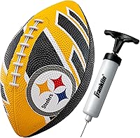 Vista 27 de Franklin Sports NFL Team Footballs - Rubber Youth Mini Balls for All Teams - Kids 8.5" Football + Air Pump Sets - Official NFL Licensed