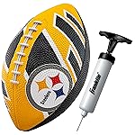 Franklin Sports NFL Pittsburgh Steelers Football - Youth Football - Mini 8.5 Rubber Ball - Perfect for Kids - Team Logos and Colors