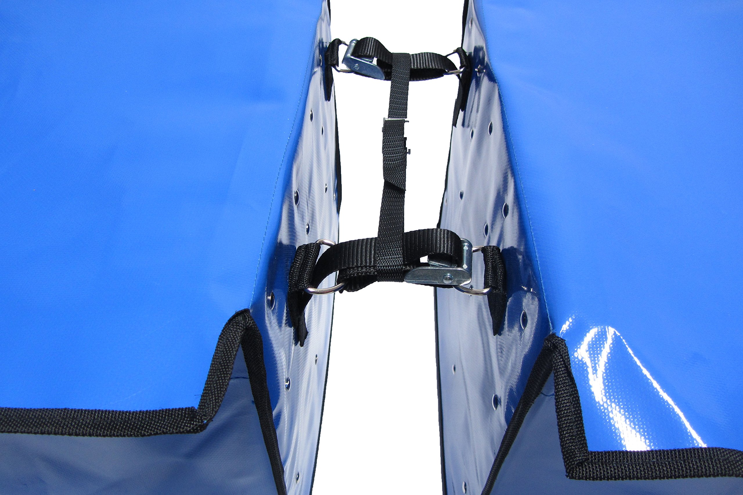 Fahrraddoppeltsche Porty blau, Zeitungstasche Zustellertasche Rollertasche
