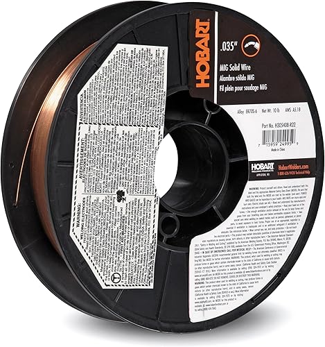 Miniatura 2 de Hobart H305406-R22 Alambre de soldadura sólido de acero al carbono ER70S-6 de 10 libras, 0.030 pulgadas