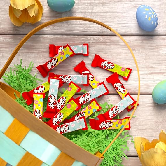 KIT KAT Miniatures Milk Chocolate Wafer, Easter Candy Bag, 9.6 oz