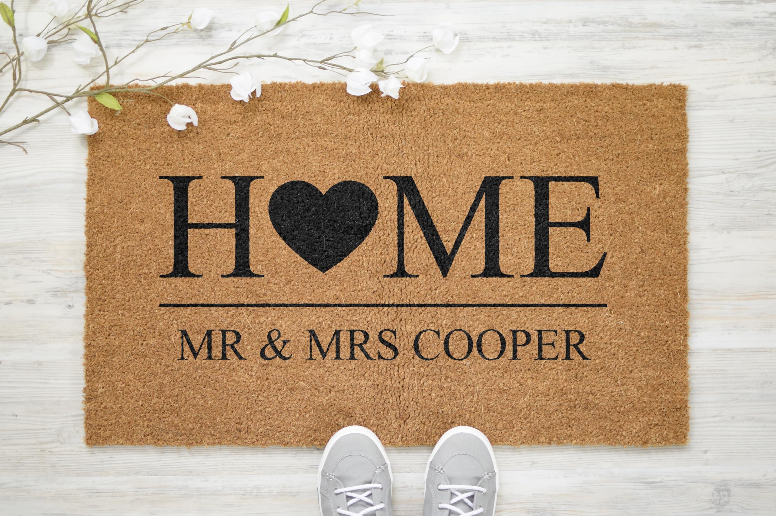 Active Window Films Personalised Genuine Coir Door Mat/Heavy Duty Home Entrance Matting Large (Style 9)