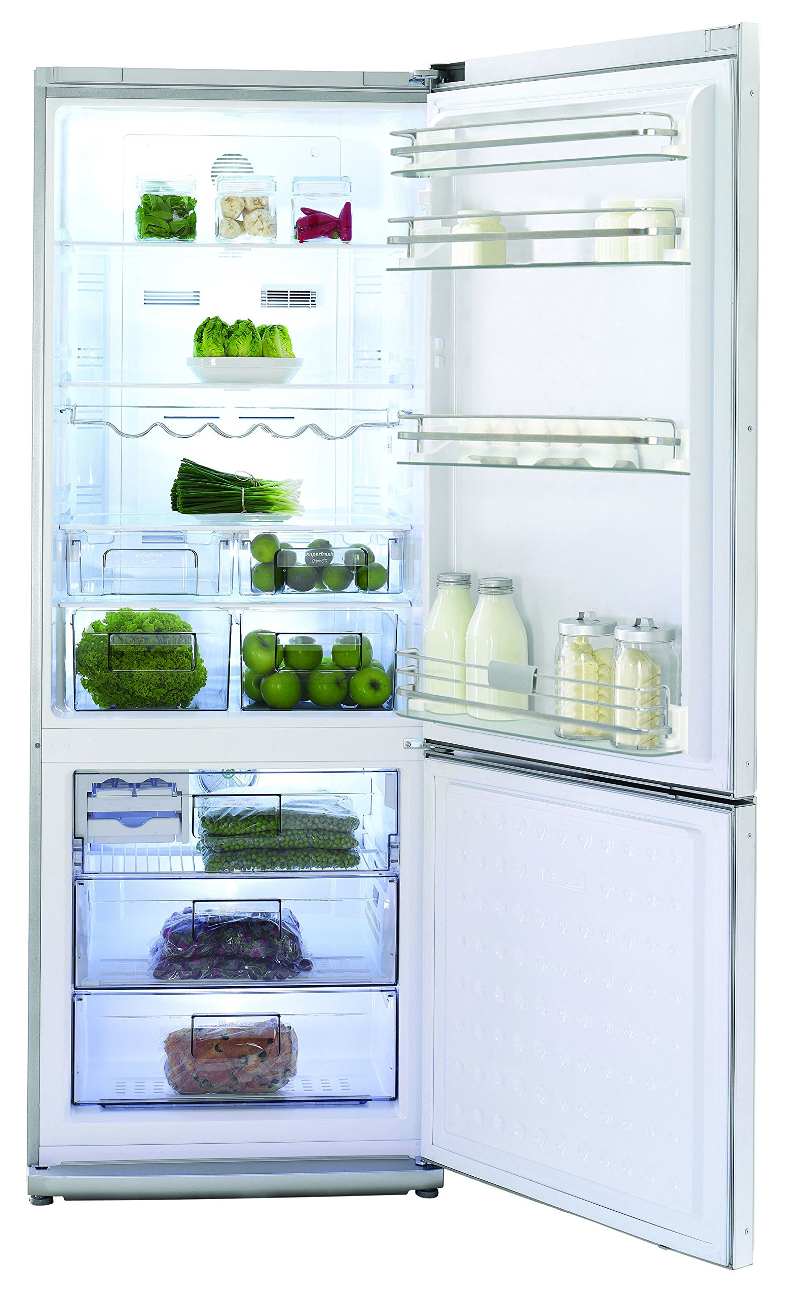 Beko MKND 9861 A+++ Kühl-Gefrier-Kombination / 194,5 cm Höhe / 205 kWh/Jahr / 300 L Kühlteil / 115 L Gefrierteil/Kühl/Gefrierkombination