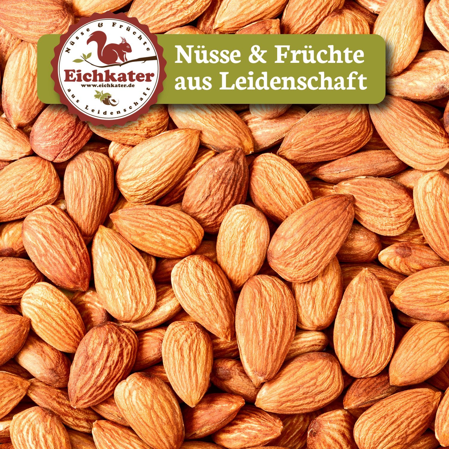 Eichkater Braune Mandeln Natur 2er-Pack (2x500 g)