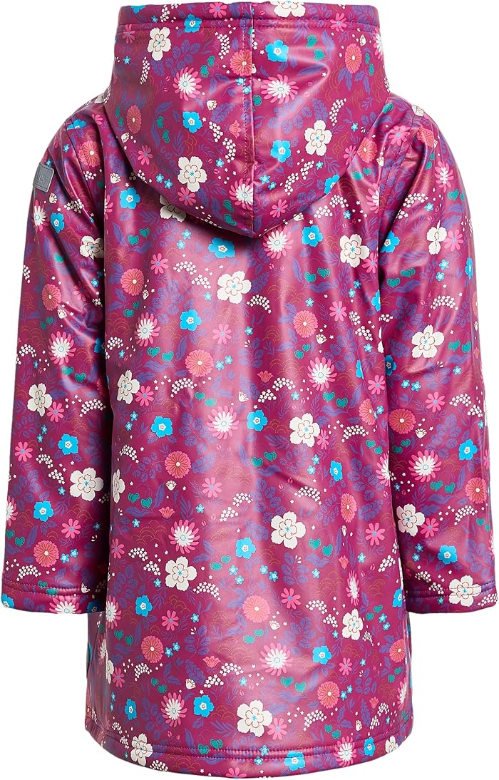 Детская куртка Hatley Tiny Flowers Sherpa Lined, цвет: Фиолетовый — фото 2