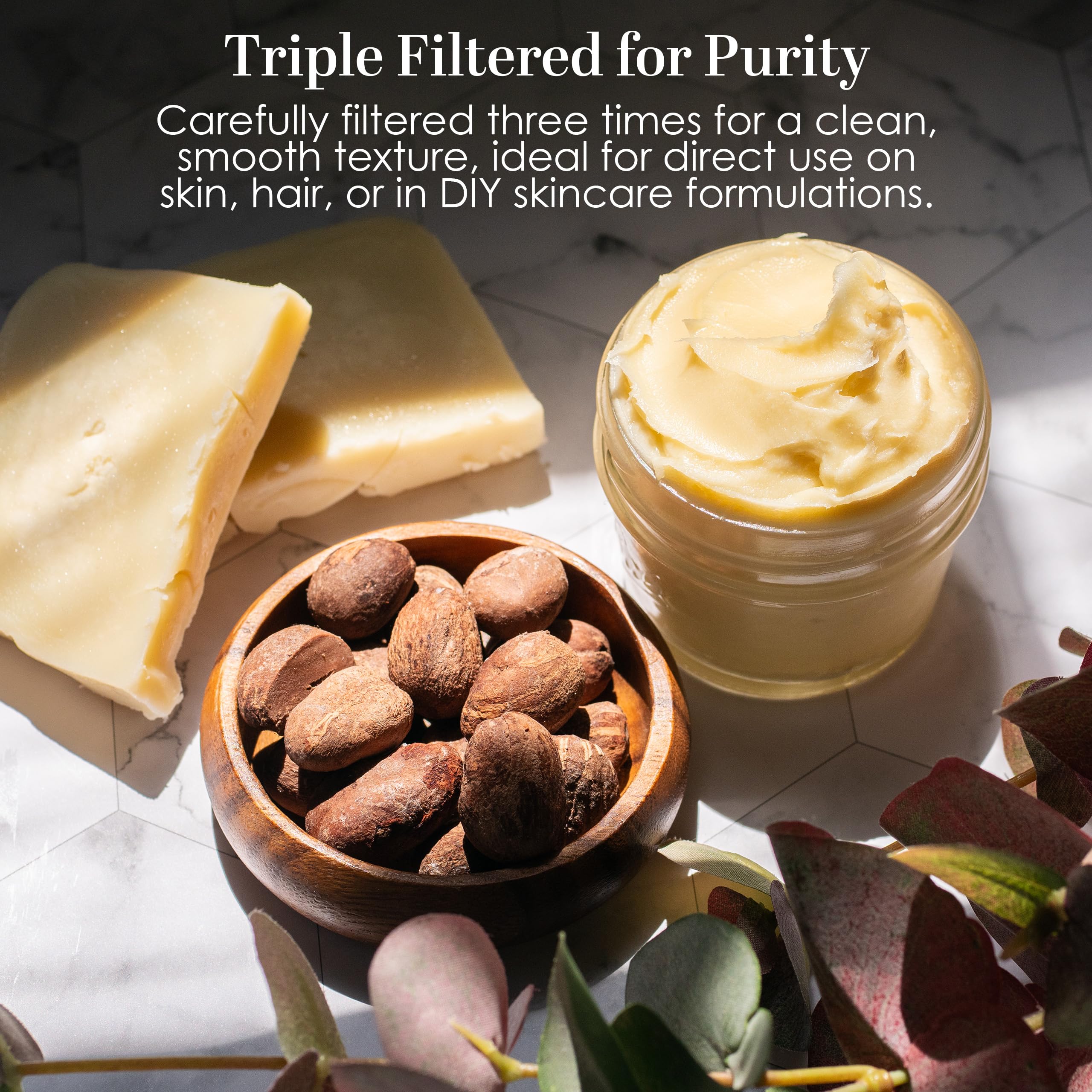 Unrefined Shea Butter by Better Shea Butter - African, Raw, Pure - Use Alone or in DIY Body Butters, Lotions, Soap, Eczema & Stretch Marks Products, Lotion Bars, Lip Balms and More! - 1 lb (16 oz) by Better Shea Butter