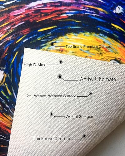 Miniatura 4 de Uhomate Jack and Sally Pesadilla antes de Navidad Vincent Van Gogh - Póster de noche estrellada para el hogar, lienzo para decoración de pared,