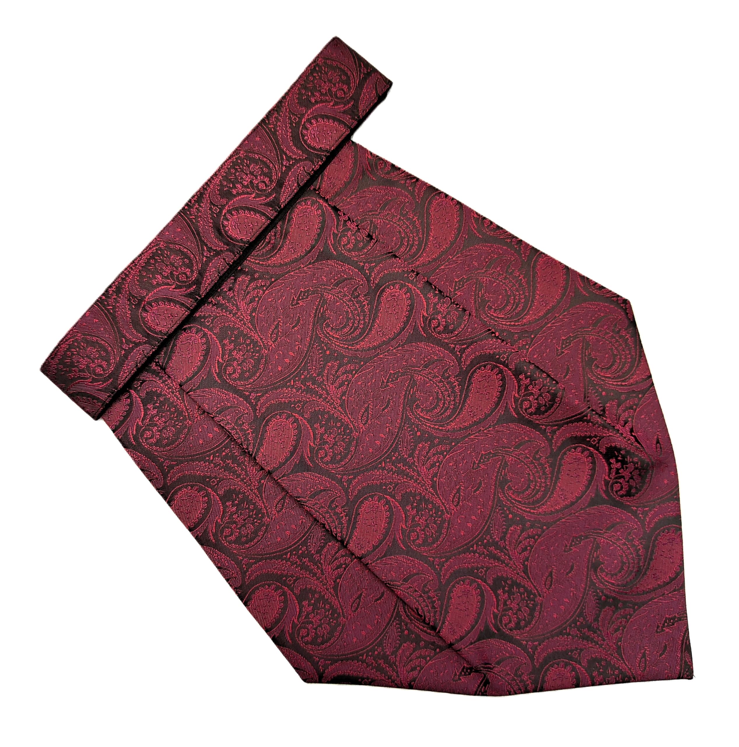 voici France Men's Self Design Paisley Cravat Necktie Free Size Microfiber Fabric-picture-17