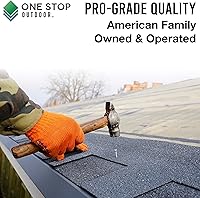 Vista 4 de (200-Pack) 3/4-Inch Galvanized Roofing Nails Professional Grade - .75 Inch Used to fasten roofing felt, asphalt singles & insulation board (200)