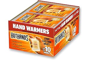 Hand Warmers: Long-Lasting Odorless, Air-Activated Heat for Winter Warmth (40 Pairs)