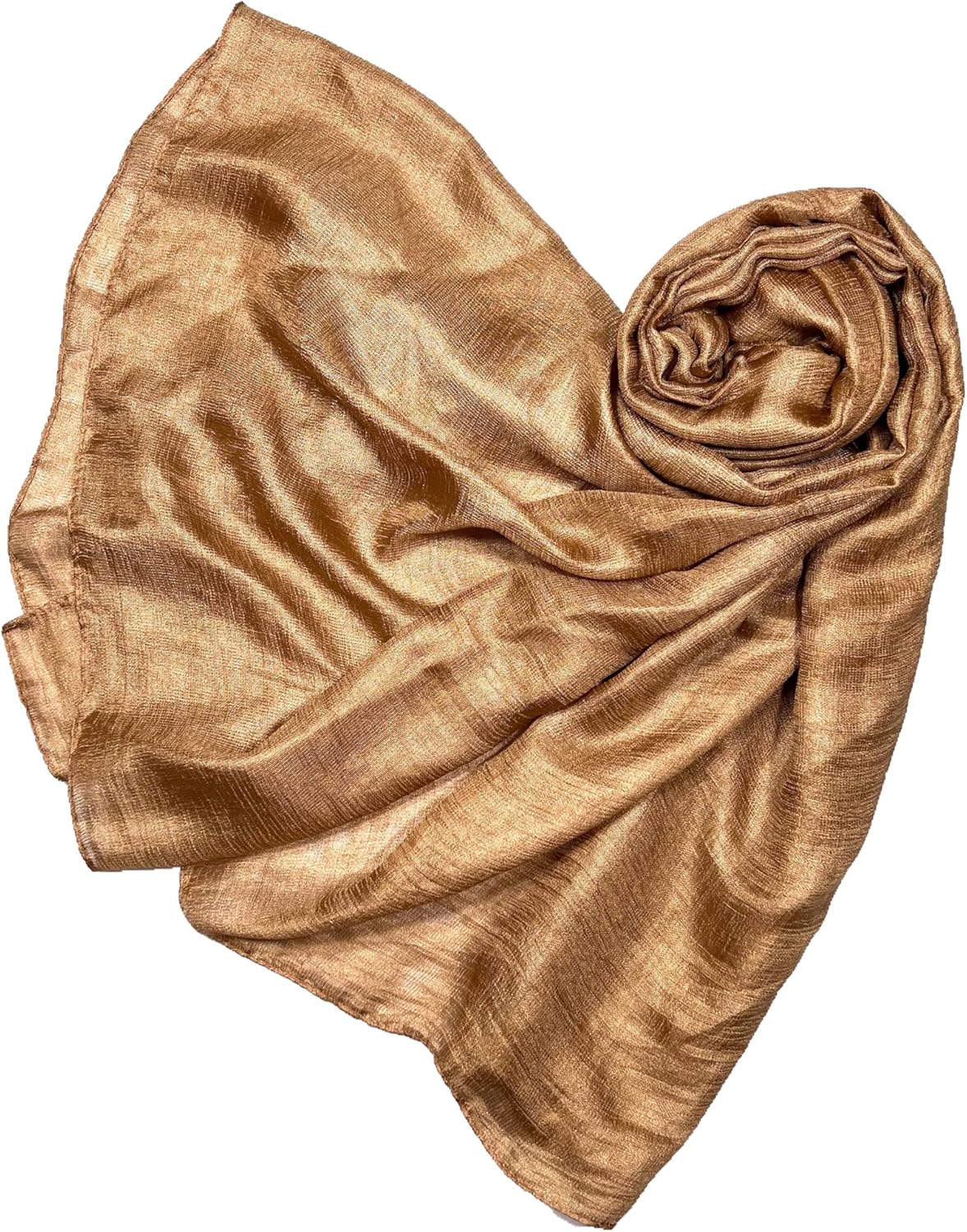 Vista 2 de Shanlin Bufandas largas de seda de color sólido