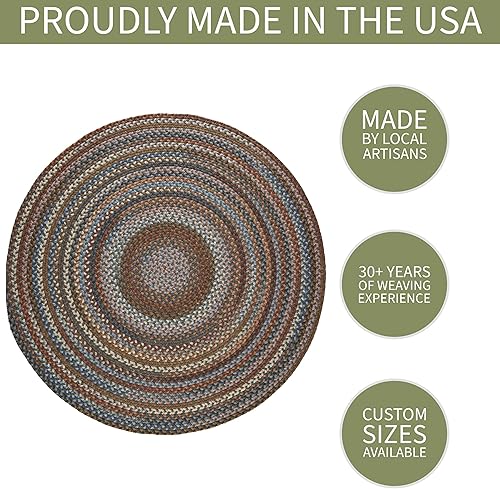 Miniatura 103 de Tapete reversible de lana, texturizado, grueso, trenzado. , Lana, Azul (Blue Dragon) Roca Negra,Azul (Blue Dragon),Mezcla azul y verde,Rojo