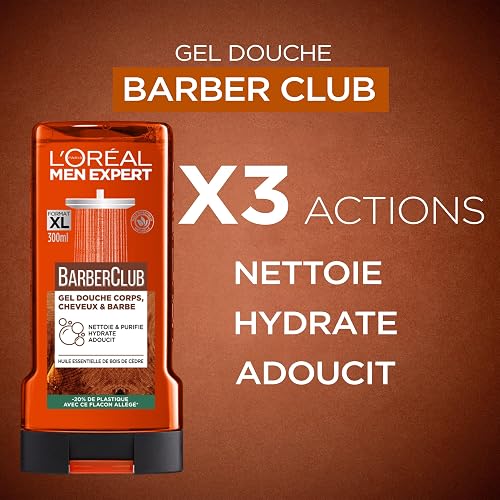 L'Oréal Paris Men Expert Barber Club Gel Douche 3en1 300ml Lot de 6 - 2