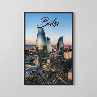Baku Azerbaijan Wall Art Paint Decor, Print Poster Nature Picture Image Home Living Room Wall, Poster,6758