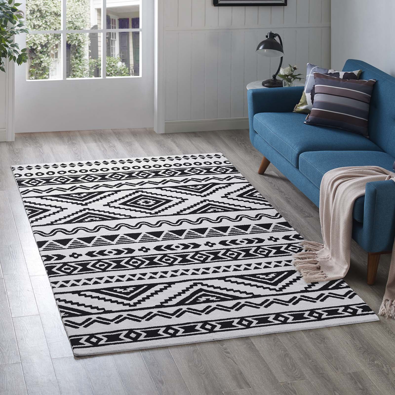 Amazon.com: Modway Haku Geometric Moroccan Tribal 5x8 Area Rug
