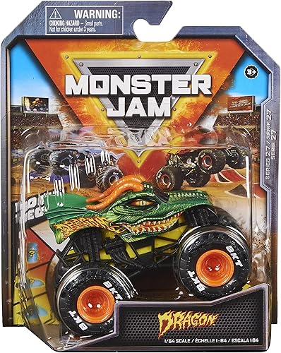 Monster Jam 2022 Spin Master 164 Camión fundido a troquel con accesorio adicional Legacy Trucks Dragon
