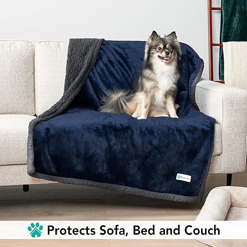 Miniatura 3 de PetAmi Manta para perros pequeños y medianos, manta de cama para mascotas, gatos, cachorros, gatitos, funda de vellón para muebles, protector de