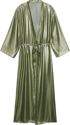 Savage X womens Going Platinum Long Robe