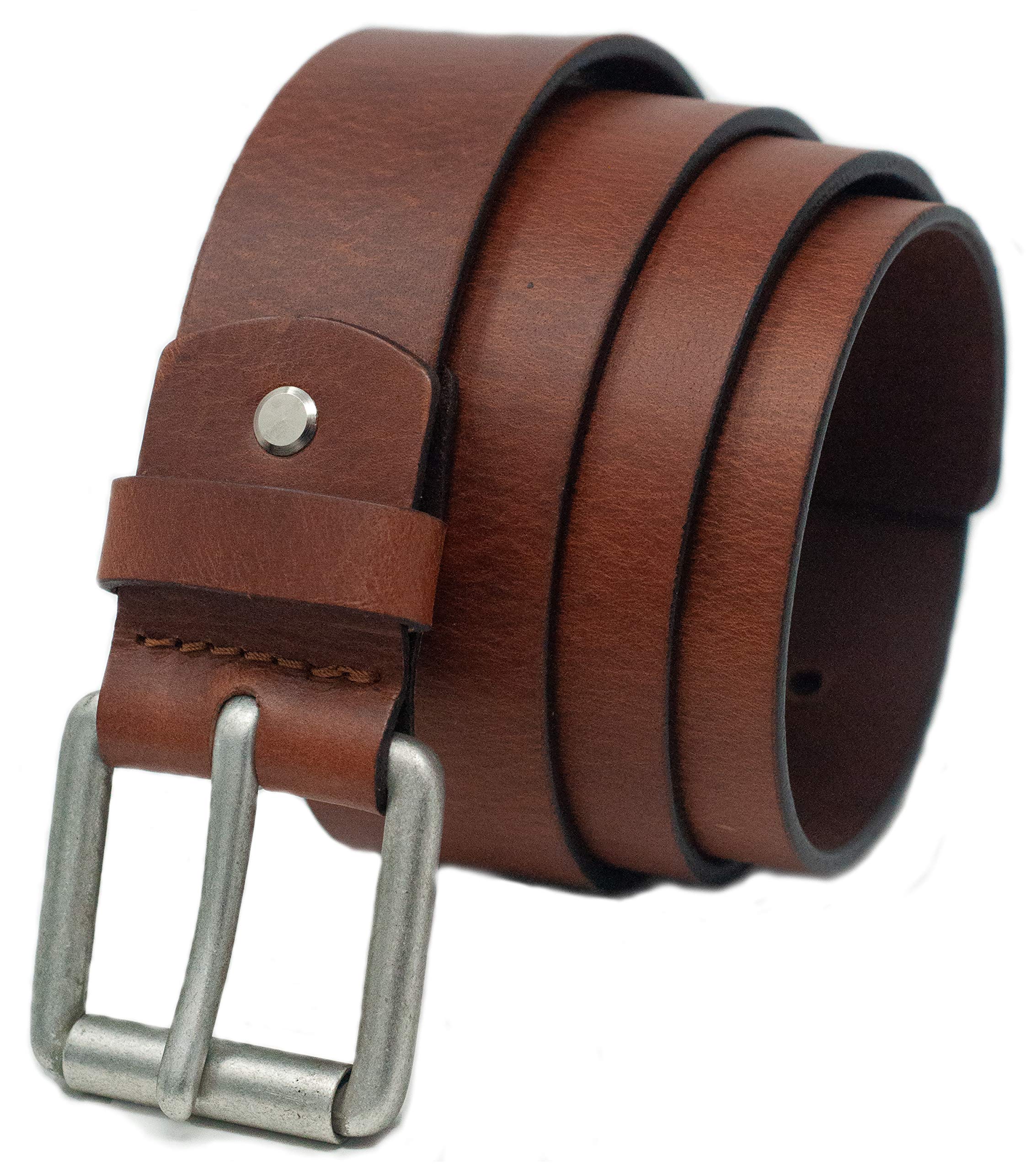 Ashford Ridge Men's Tan 38Mm Full Grain Hide Leather Belt (2Xl - )
