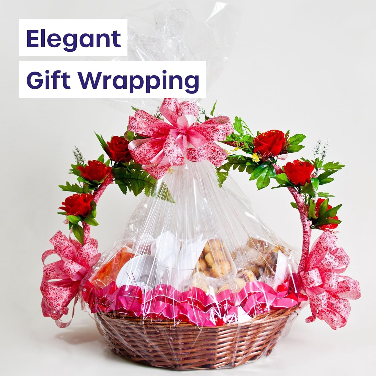 Clear Cellophane Wrap Roll - 3 Mil Thi Cellophane Wrap for
