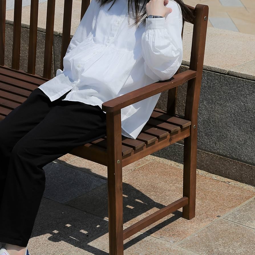 Amazon｜不二貿易 ガーデン ベンチ 長椅子 幅128.4×奥行58.6×高