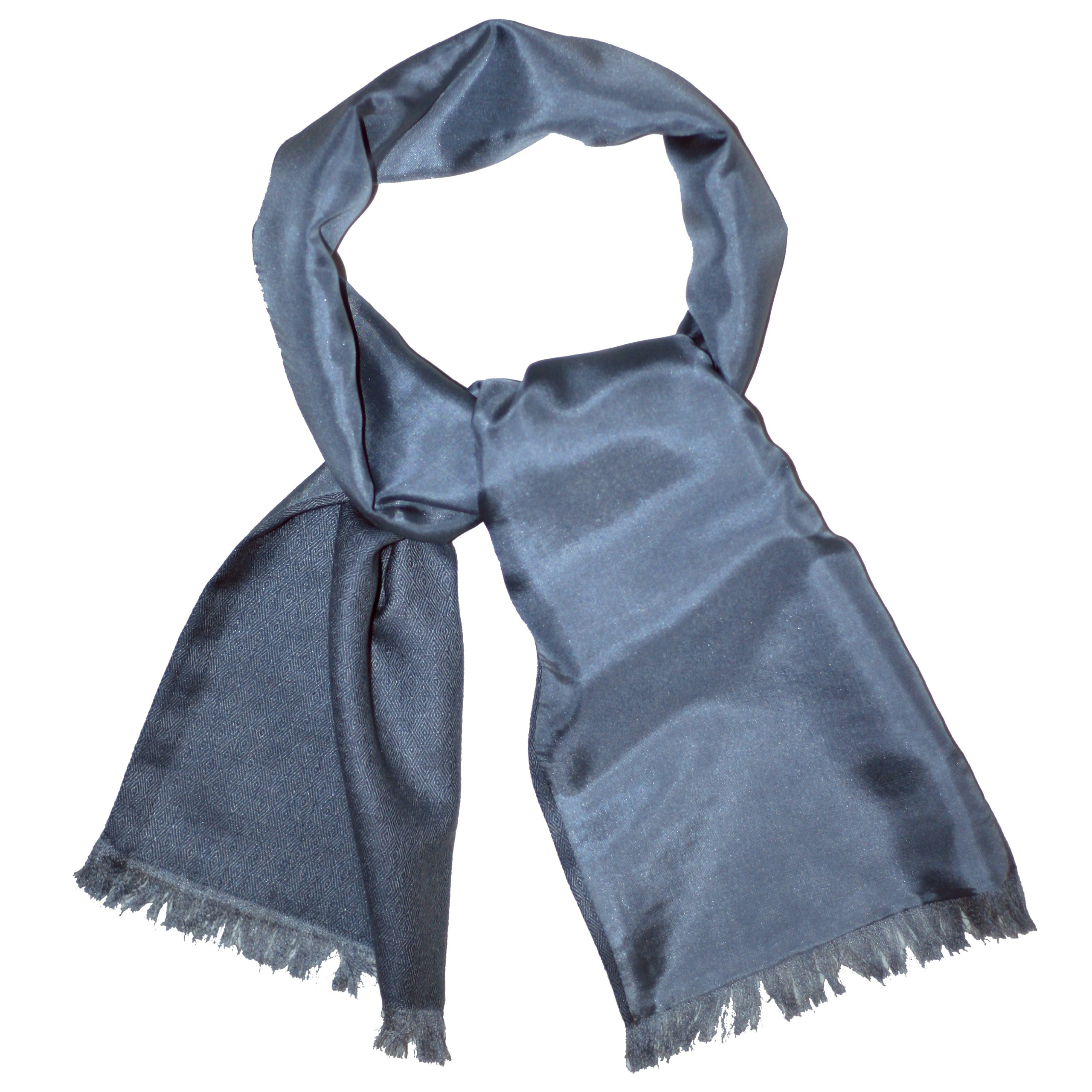 Sophisticated Silk Pashmina Neck Scarf with Silk Lining - Grey