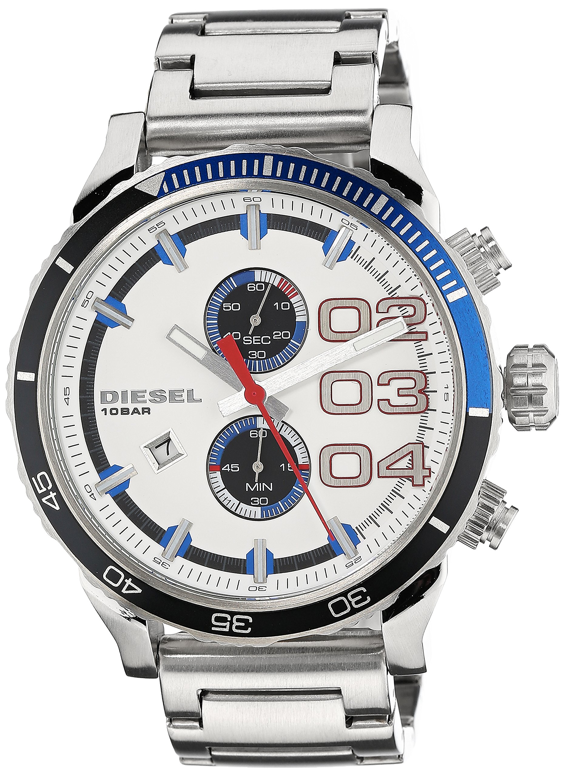 Diesel Men's Analog White Dial Watch